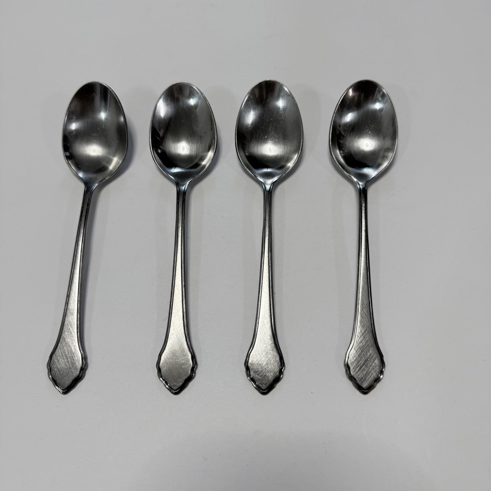 WM William Rogers Oneida Summer Must Autumn Glow Set Of 4 Soup Spoons